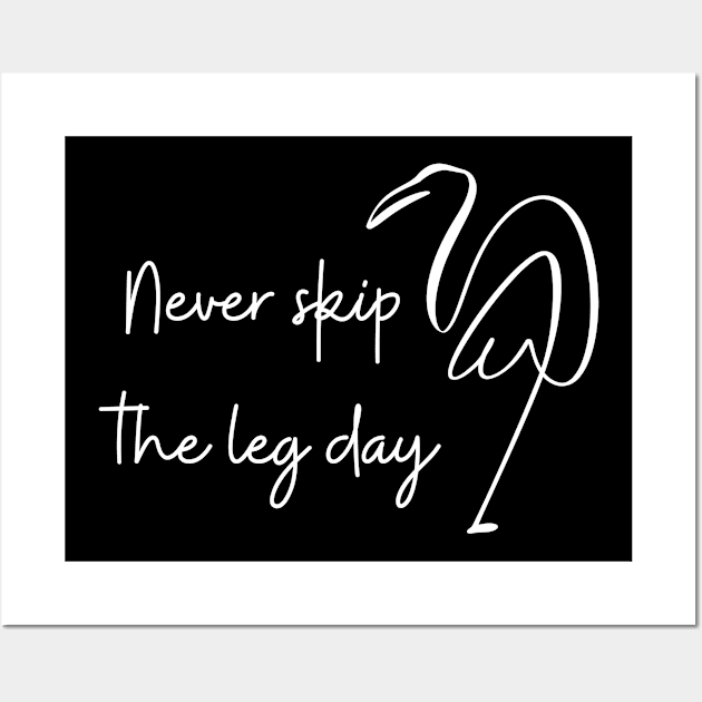 Never skip the leg day Simple Wall Art by High Altitude